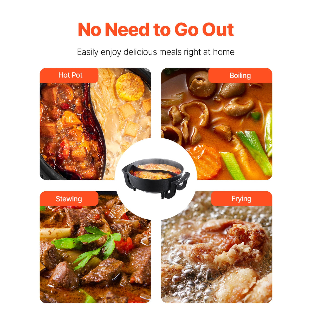 Succebuy Double Flavor Electric Hot Pot