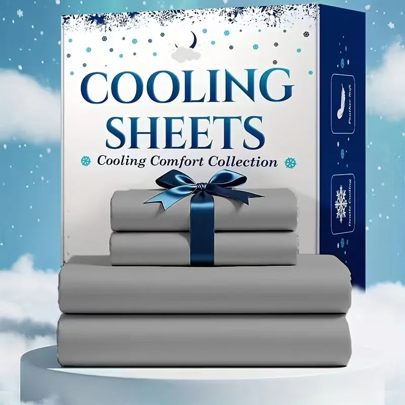 4pcs/6pcs Bamboo Cooling Queen Size Sheet Set - Children Bedding, Breathable And Comfortable - Fit for Hot Sleepers