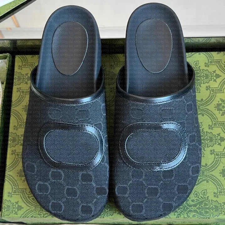 Hot Designer High-end Men's and Women's Casual Mule Shoes Flat Versatile Streetwear Shoes Summer Slippers and Sandals