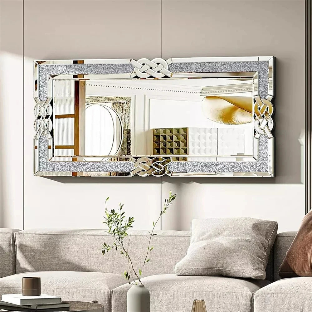 Decorative Crush Diamond Wall Mirror Frame