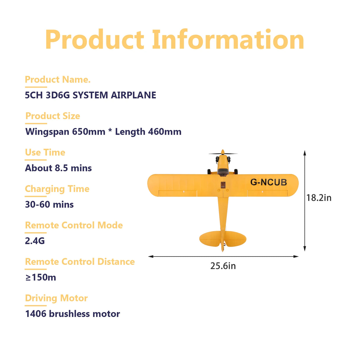 WLtoys A160 J3 Brushless RC Airplane