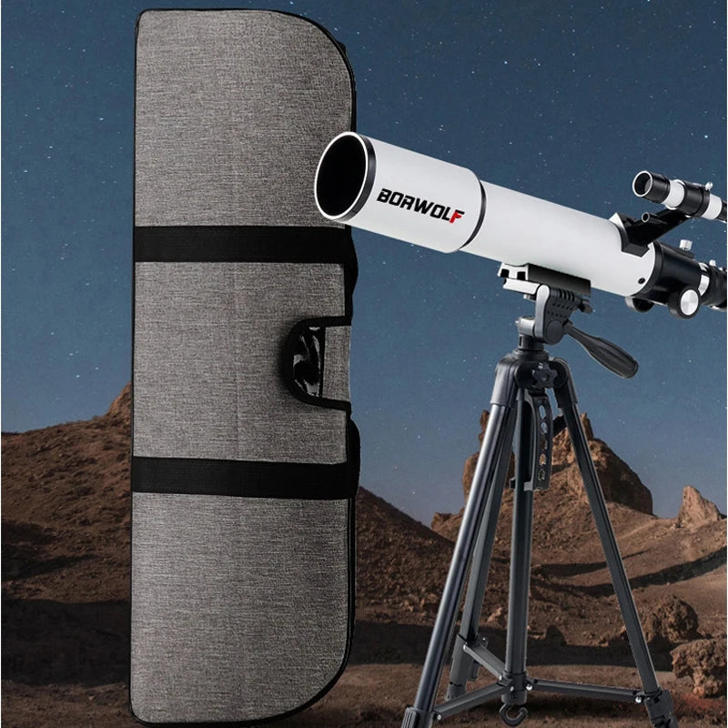 BORWOLF 70500 Professional Astronomical Telescope 375X Monocular 70MM Large-Aperture for Stargazing Bird Watching Moon