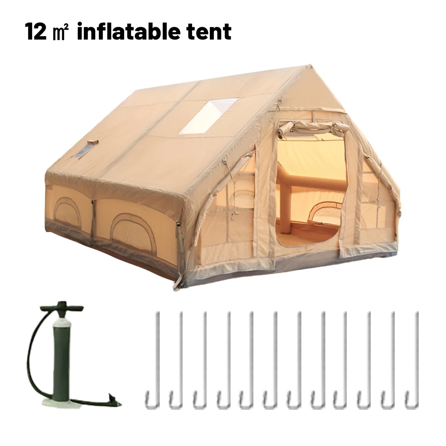 Pakicetus Inflatable Family Camping Tent 5 To 8 Person