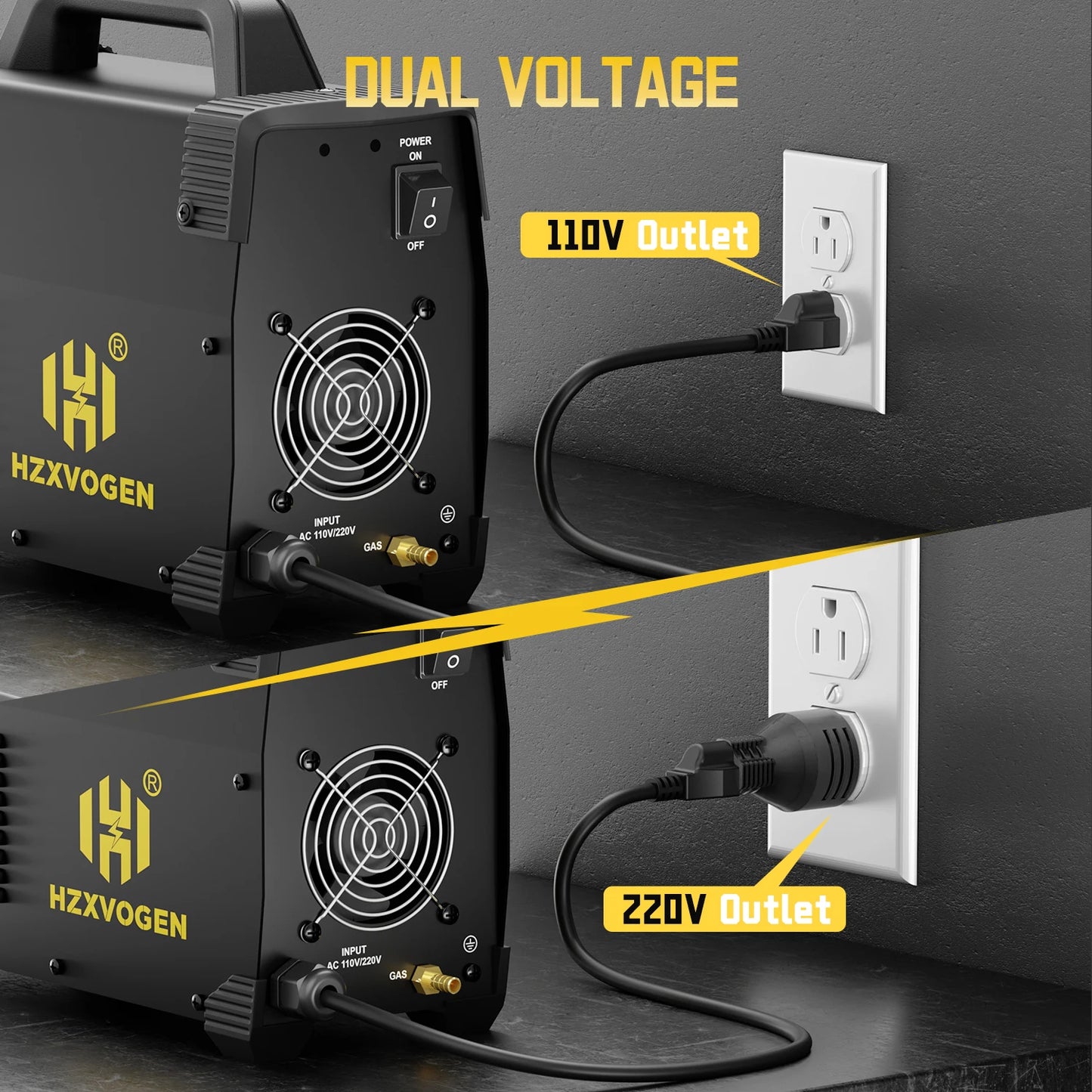 HZXVOGEN TIG200 Dual Voltage 10/220V 2 in 1 Welding Machine Stick MMA/HF TIG Hot Start Arc Force IGBT Inverter Portable Home Welder Soudeuse Par Point