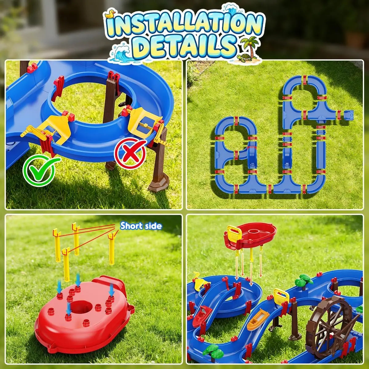 VATOS Outdoor Water Wheel Table Playset
