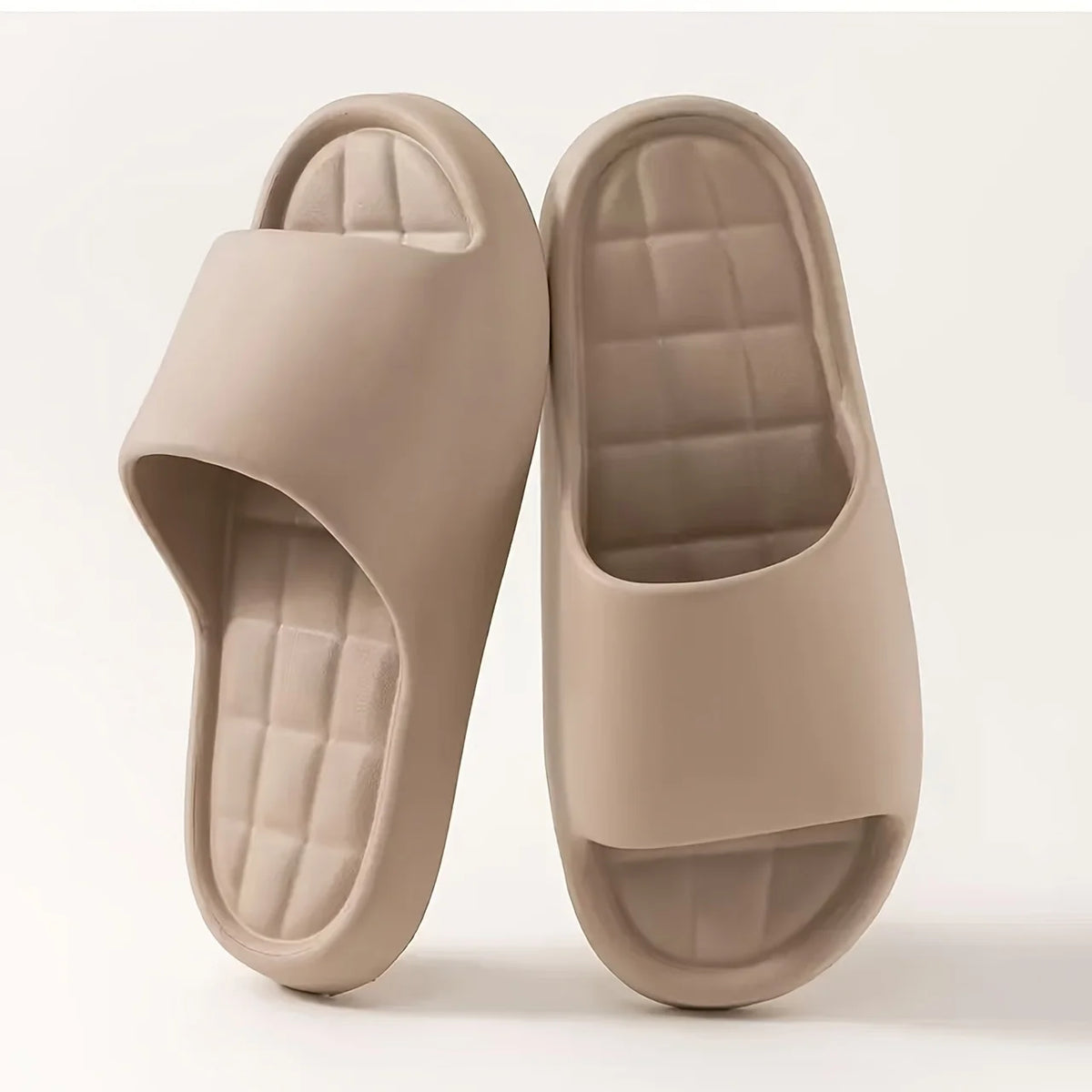 Stylische und elegante EVA-Square-Slipper, rutschfest, lässig mit gerippter Textur - Perfekt für den Innen- und Außenbereich, Strand und Meer, Unisex, geeignet für alle Jahreszeiten, erhältlich in verschiedenen Farben, H