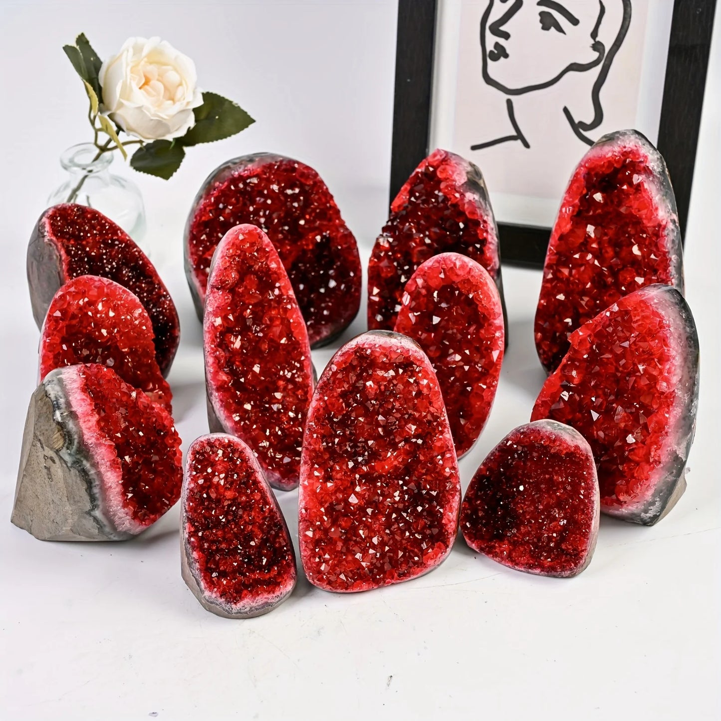 CrystalHola Rare Geode Cluster Home Decor