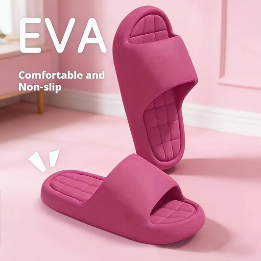 Stylische und elegante EVA-Square-Slipper, rutschfest, lässig mit gerippter Textur - Perfekt für den Innen- und Außenbereich, Strand und Meer, Unisex, geeignet für alle Jahreszeiten, erhältlich in verschiedenen Farben, H