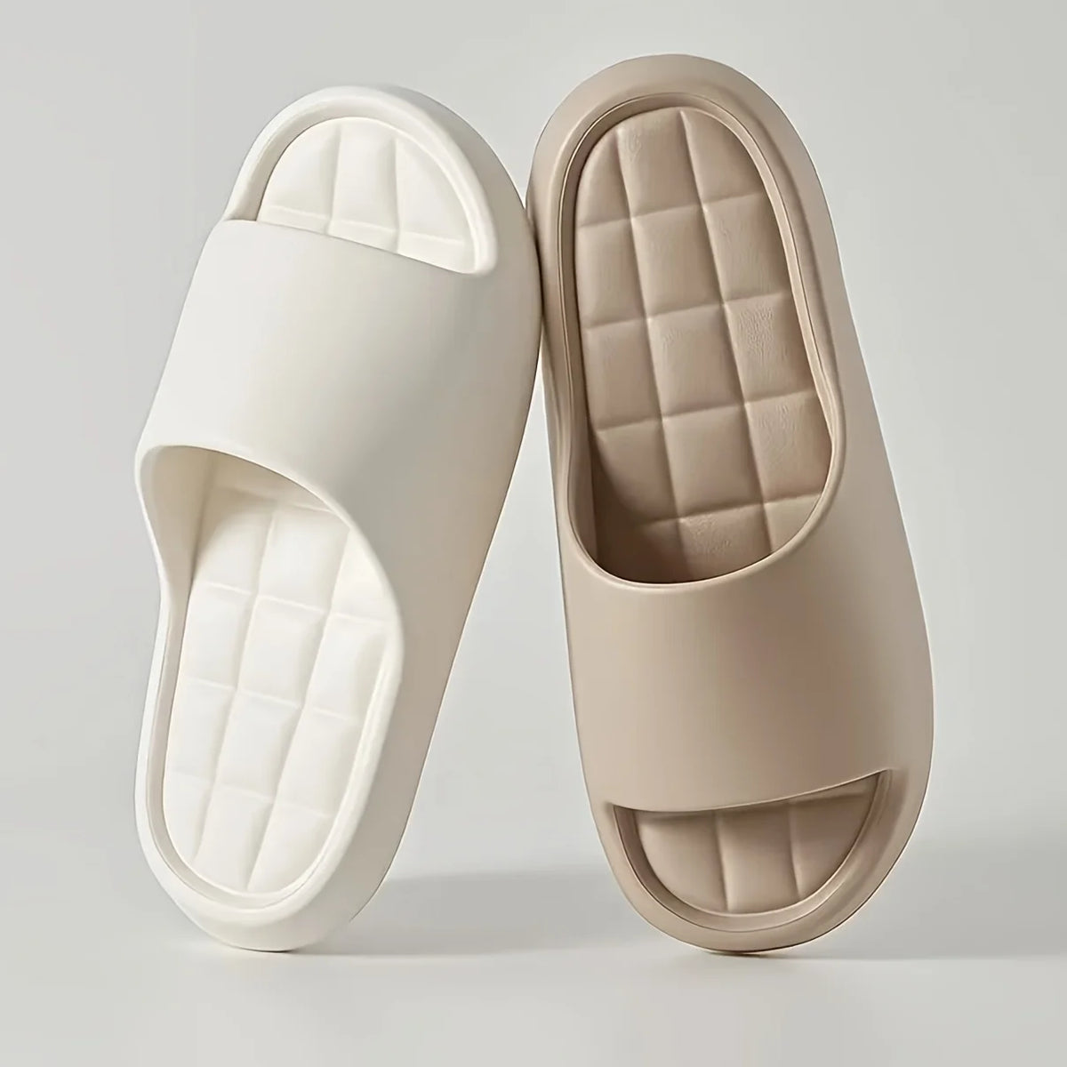 Stylische und elegante EVA-Square-Slipper, rutschfest, lässig mit gerippter Textur - Perfekt für den Innen- und Außenbereich, Strand und Meer, Unisex, geeignet für alle Jahreszeiten, erhältlich in verschiedenen Farben, H