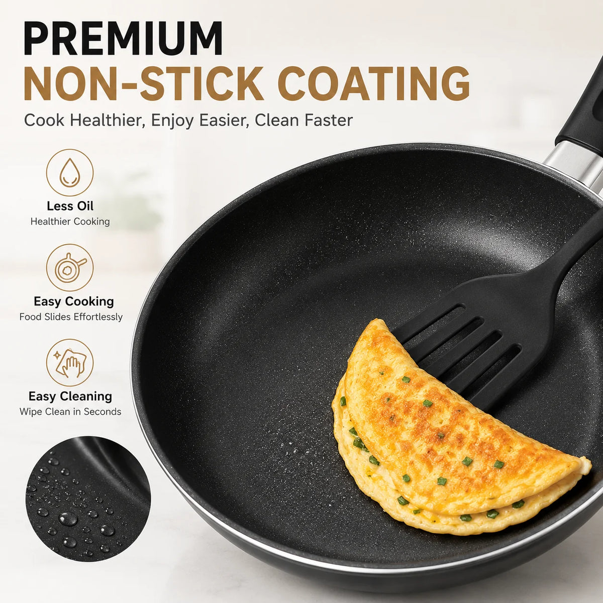 13-Piece Cookware Set, Non-Stick Stone Coating Kitchen Pots and Pans Set, Stainless Steel Handle Glass Lids, Soup Pot Frying Pan Milk Pot, Korean Style Cookware