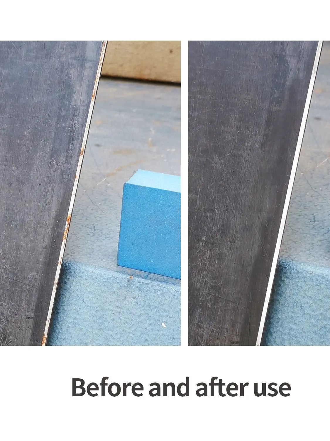 XCMAN Grinding Rubber Gummy Abrasive Block Stone Removes Rust and Burrs - 60 and 150 Grit Fine-2Piece