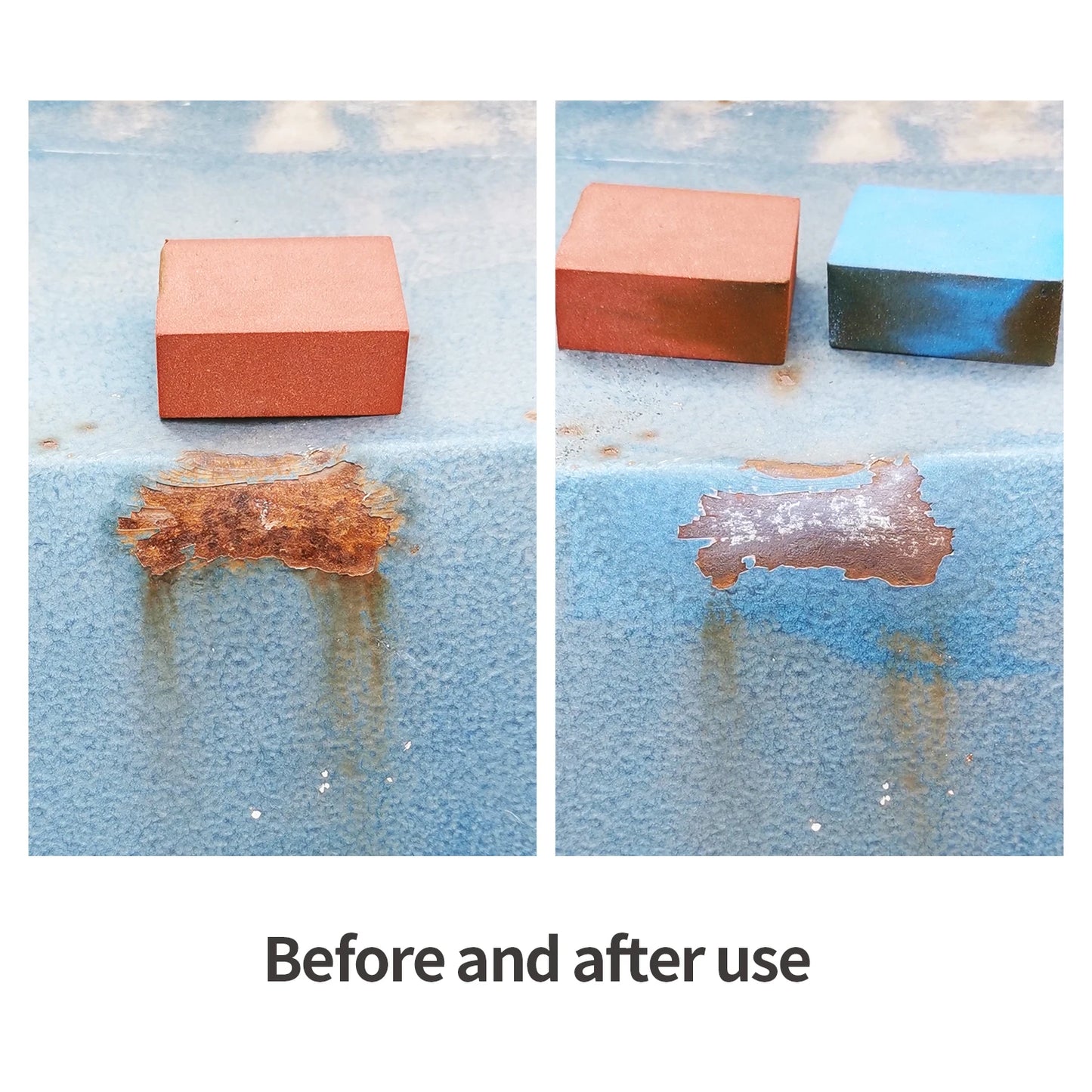 XCMAN Grinding Rubber Gummy Abrasive Block Stone Removes Rust and Burrs - 60 and 150 Grit Fine-2Piece