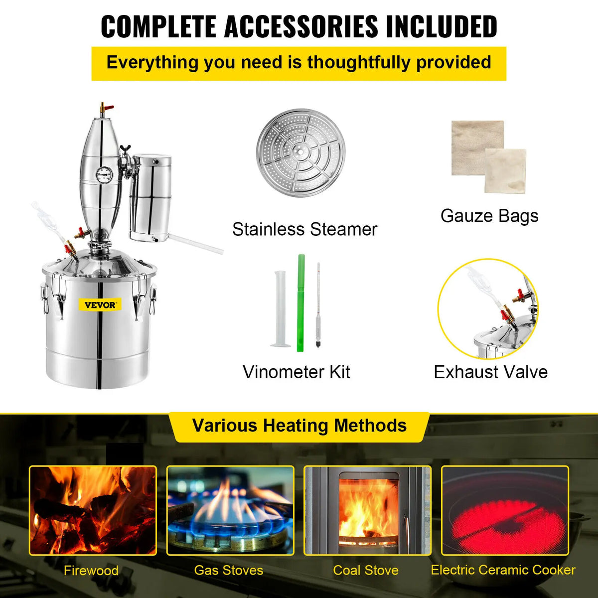SucceBuy Two Stage Alcohol Distiller Machine