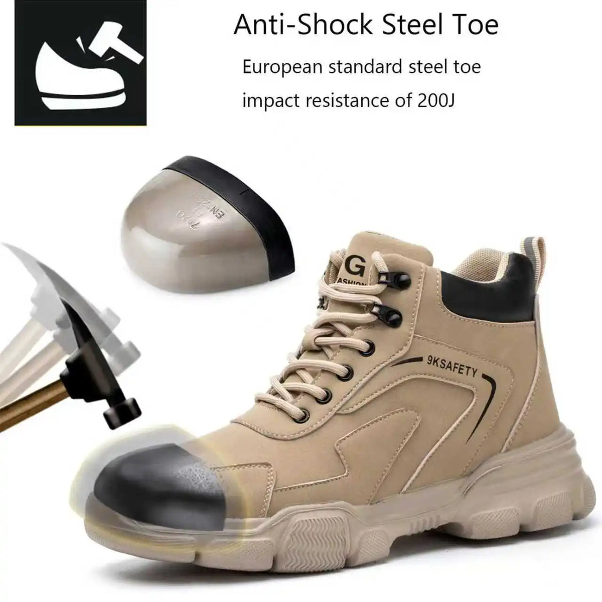 Lightweight Anti Puncture Work Safety Boots