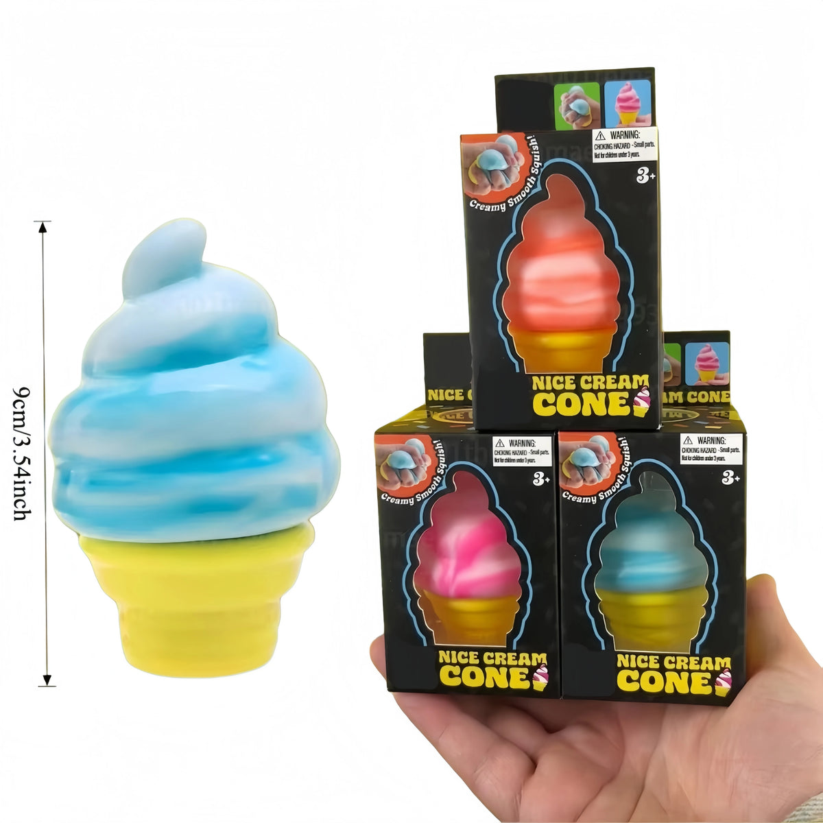 New Ice-Cream Sensory Toys Stress Relieving Blocks Pinching Relieving Puzzle Solving Venting Children Souvenir, Fun Christmas Gift, Party Favors Gifts, Prizes for Students