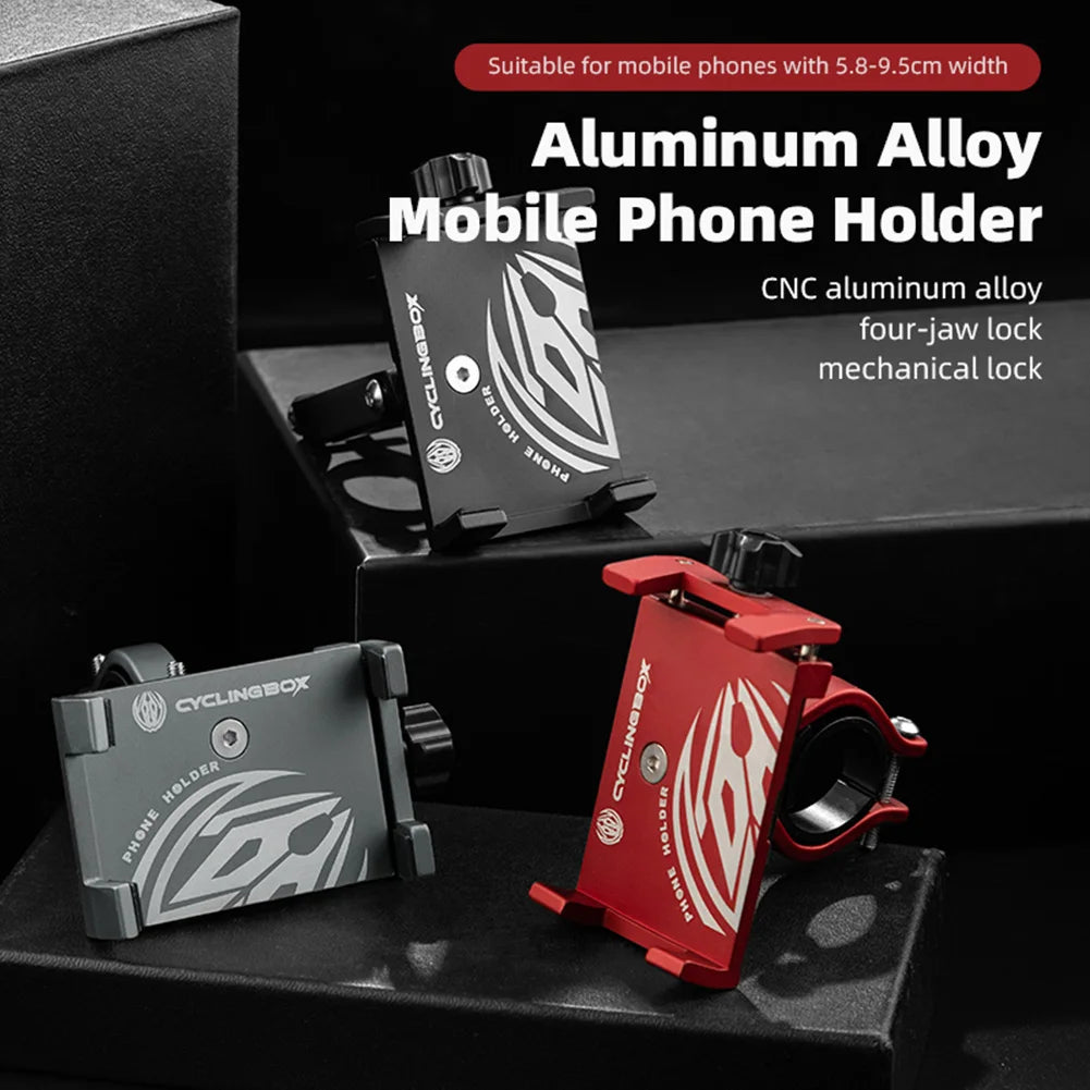 Shunmaii Bike Phone Holder Aluminum Handlebar Mount