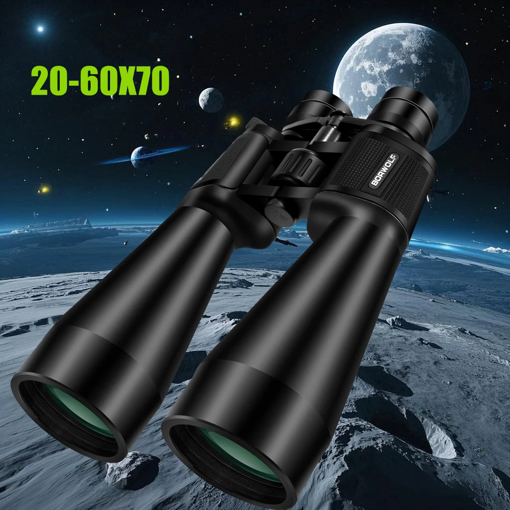 Borwolf Binoculars Zoom HD Bak4 Prism Professional