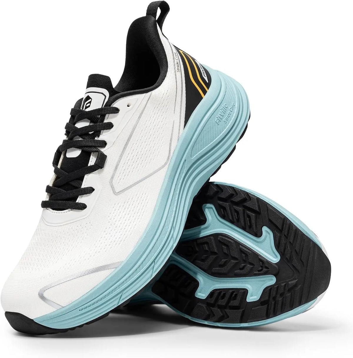 Fitville Men Wide Fit Running Shoes With Arch Support