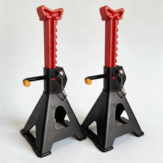 2Ton Jack Stands Pair HeavyDuty Adjustable Steel Car Jack Stands with Locking Pin Safety Tire Repair Kit Steel Racing Quick Lift