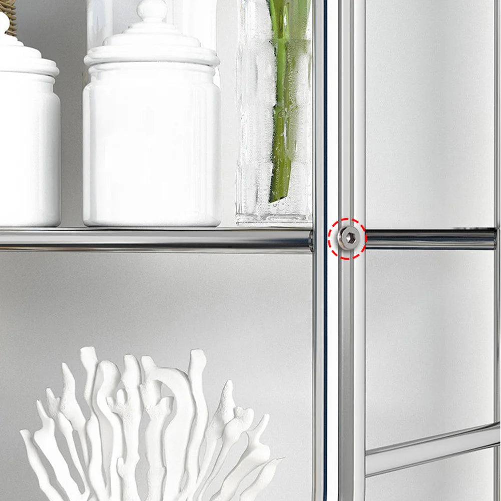 Studyset Over Toilet Storage Shelf 2-Tier Freestanding Metal