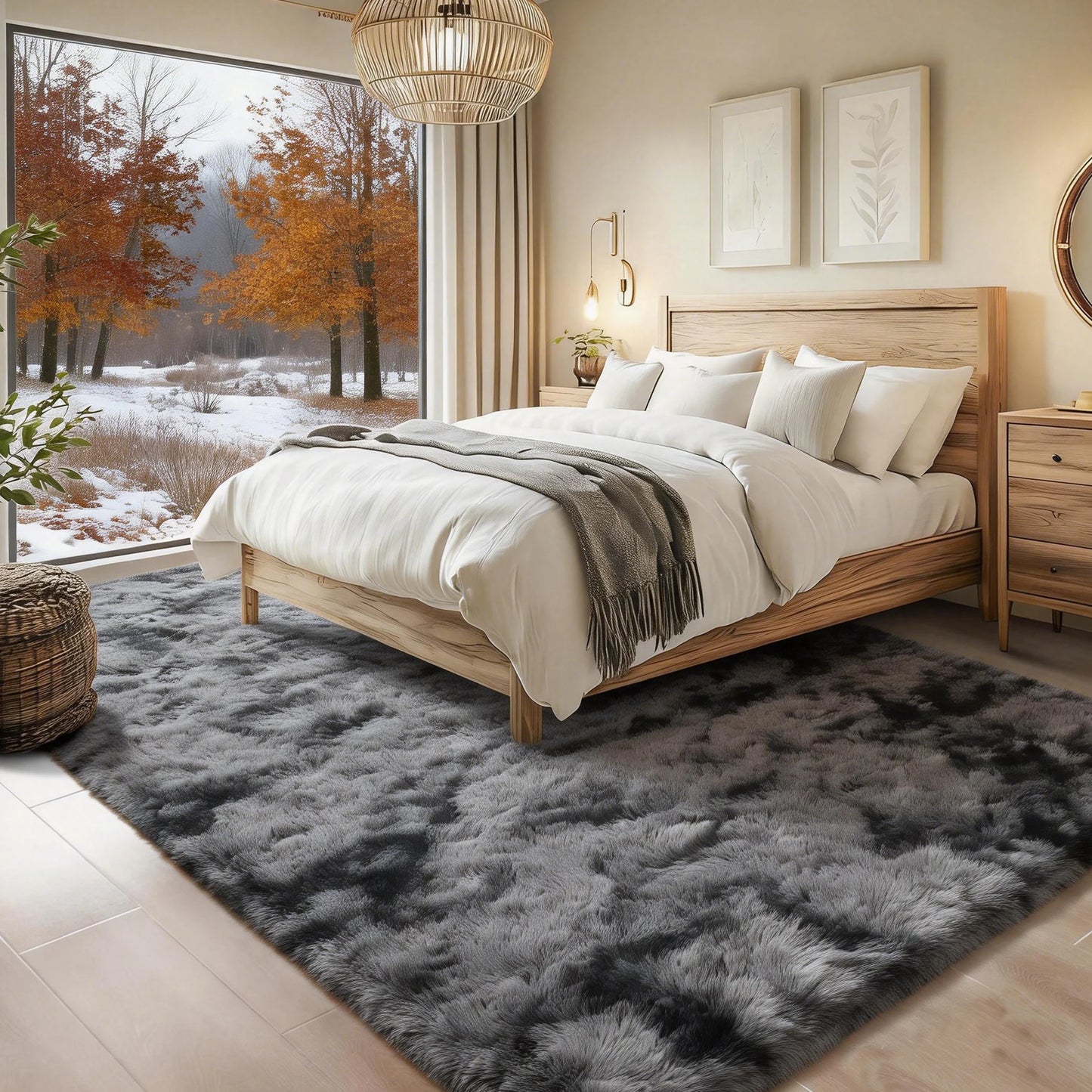 Ultra Soft Shag Rug For Living Room Decor And Bedroom