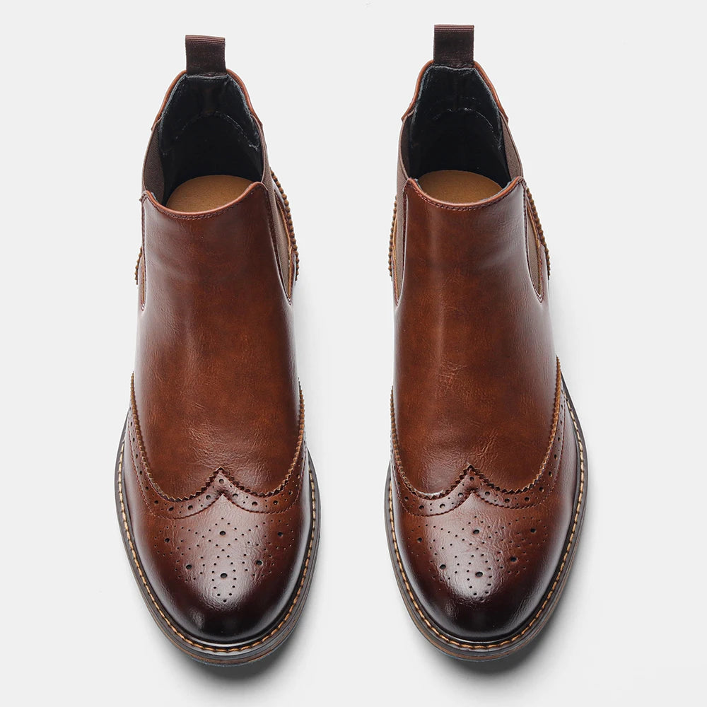 Chelsea Boots Men Brand 2026 Casual Comfortable Retro Fashion Chelsea Boots