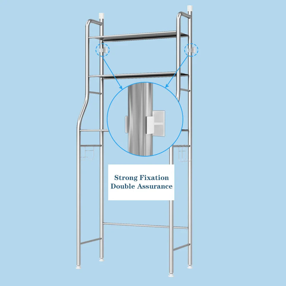 Studyset Over Toilet Storage Shelf 2-Tier Freestanding Metal