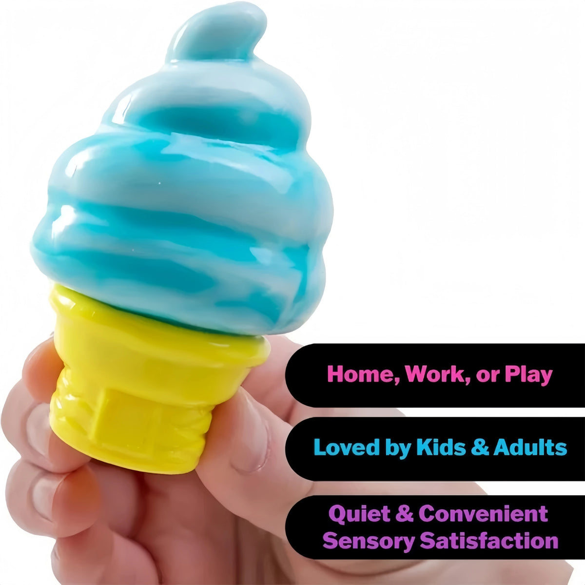 New Ice-Cream Sensory Toys Stress Relieving Blocks Pinching Relieving Puzzle Solving Venting Children Souvenir, Fun Christmas Gift, Party Favors Gifts, Prizes for Students