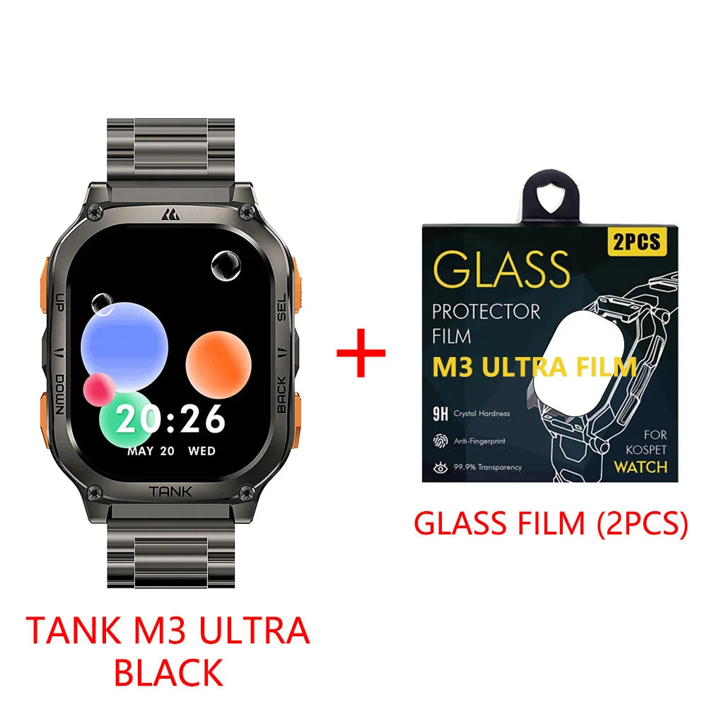 KOSPET Tank M3 Ultra AMOLED GPS Smartwatch For Men
