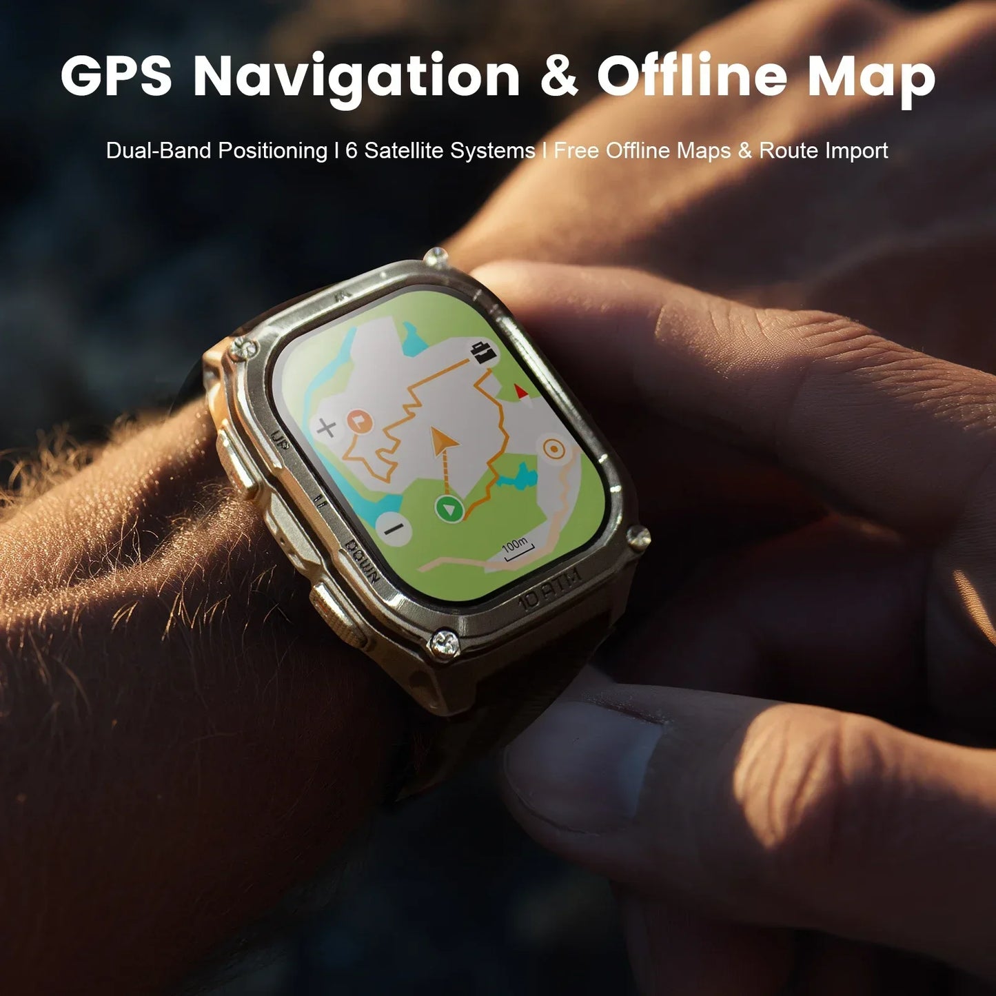 KOSPET Tank M4 Smartwatch GPS 10ATM Waterproof