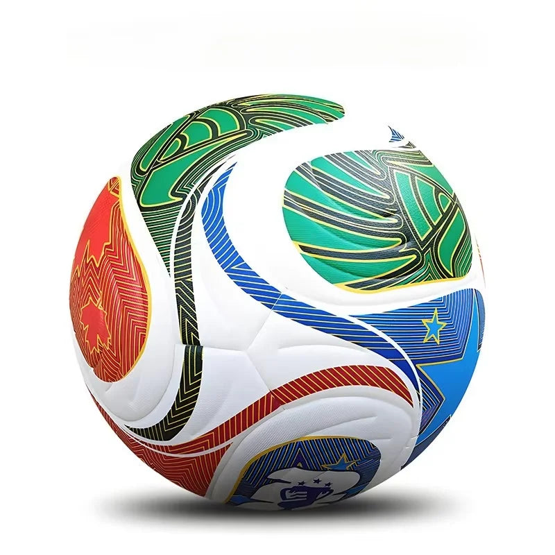Durable PU Soccer Ball Size 5, Seamless Match Football with Wear-Resistant Cover for Training and Game