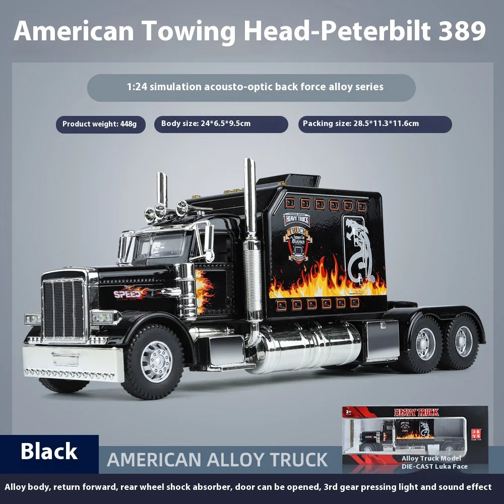 Modelgt Peterbilt 389 Diecast Truck With Lights And Sound