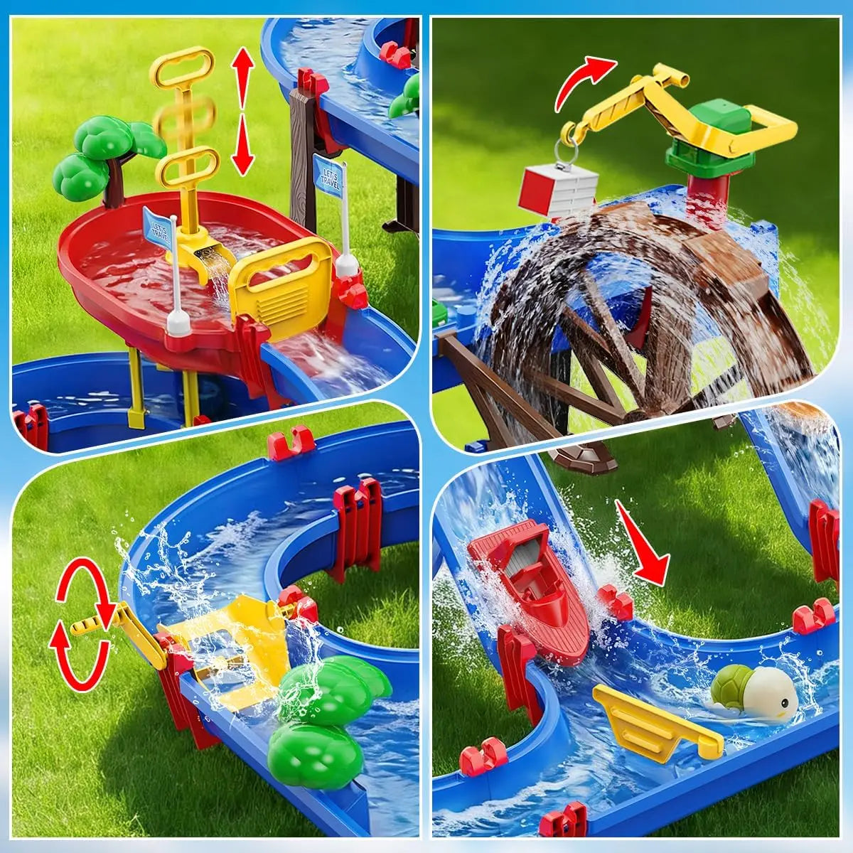 VATOS Outdoor Water Wheel Table Playset