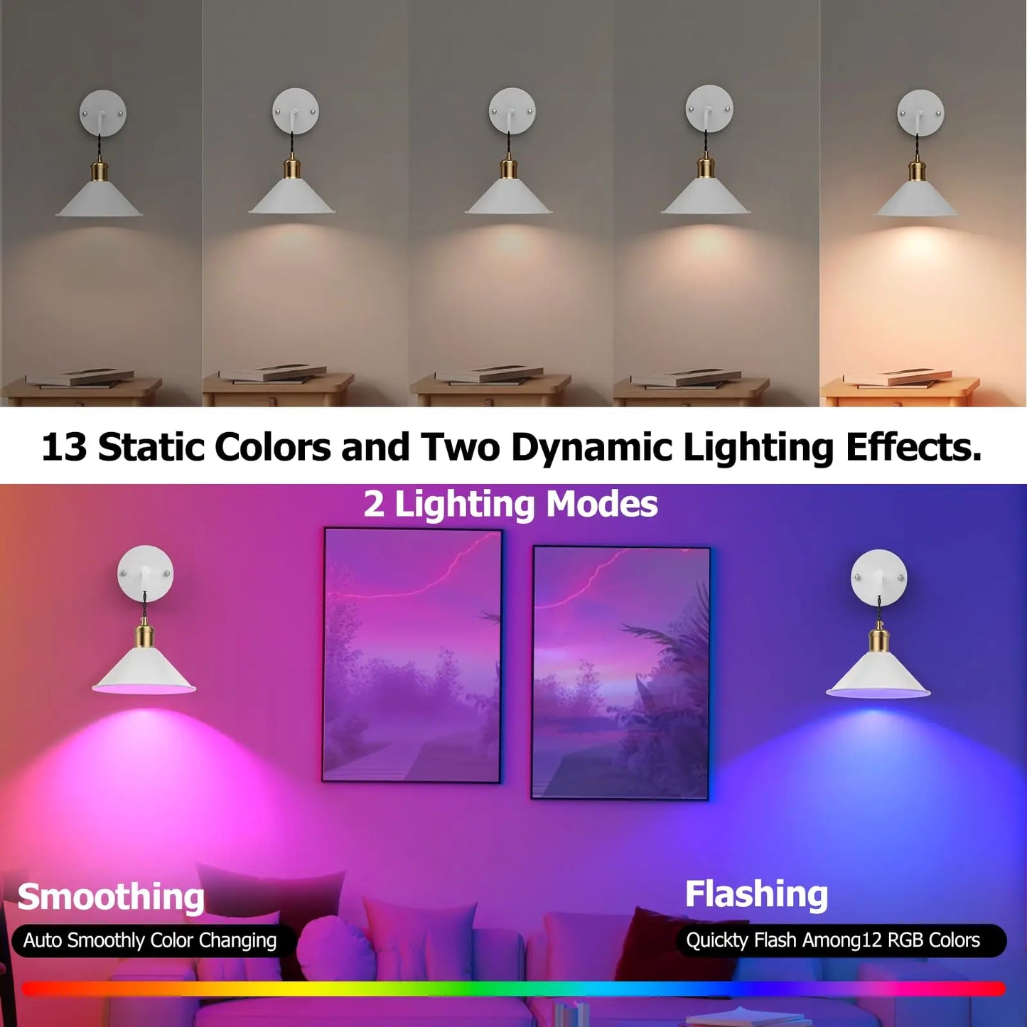 PRTILOUD Battery Operated Wall Sconces With Dimmable Remote