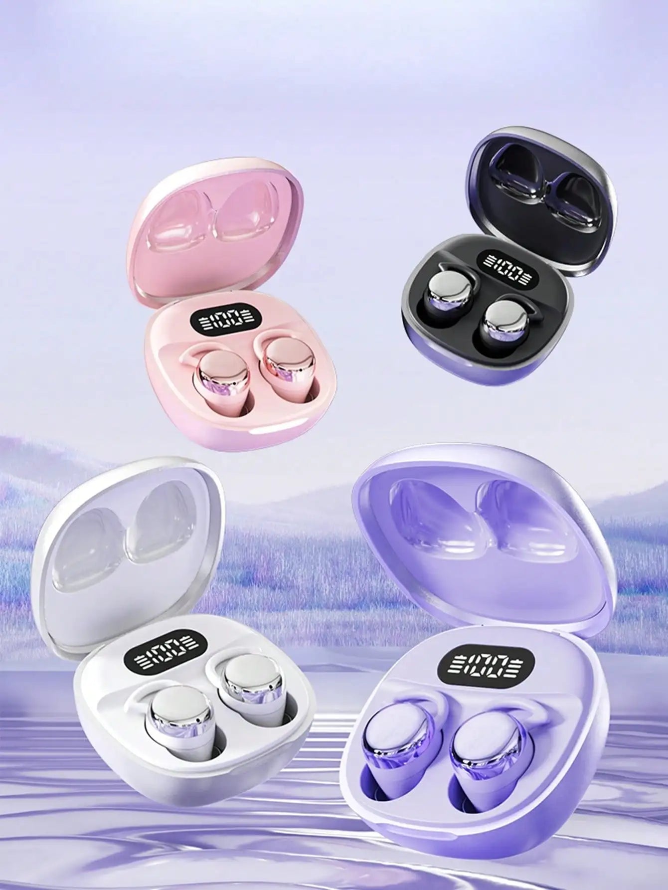 New True Wireless In-Ear Earphones, Bluetooth Sleeping Earbuds, Couples Video Earphones, Mini Earphones, Comfortable TWS HIFI Dolby Bass Stereo HD Calling Earphones Suitable For Android Phones, Music Earphones, Smart Earphone