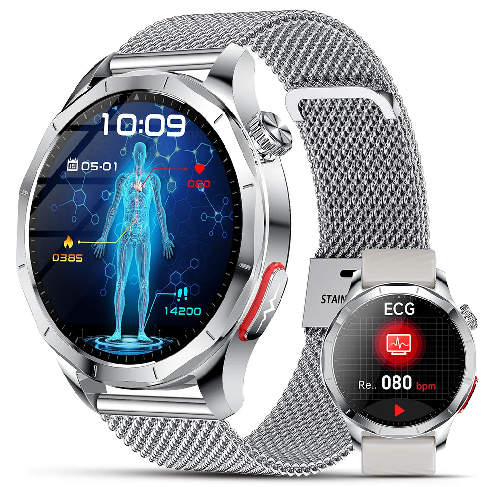 Marsyu AI-GPT Health Smart Watch ECG PPG Body Fat BP