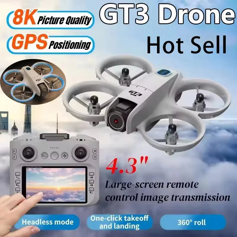 2026 New GT3 Max Drone 8K 5G GPS Professional HD Aerial Photography Remote Control Aircraft HD Dual Camera Quadcopter Toy UAV