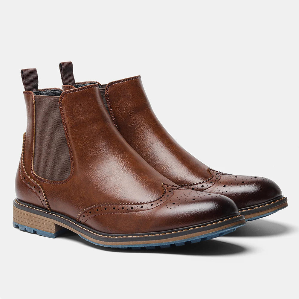 Chelsea Boots Men Brand 2026 Casual Comfortable Retro Fashion Chelsea Boots