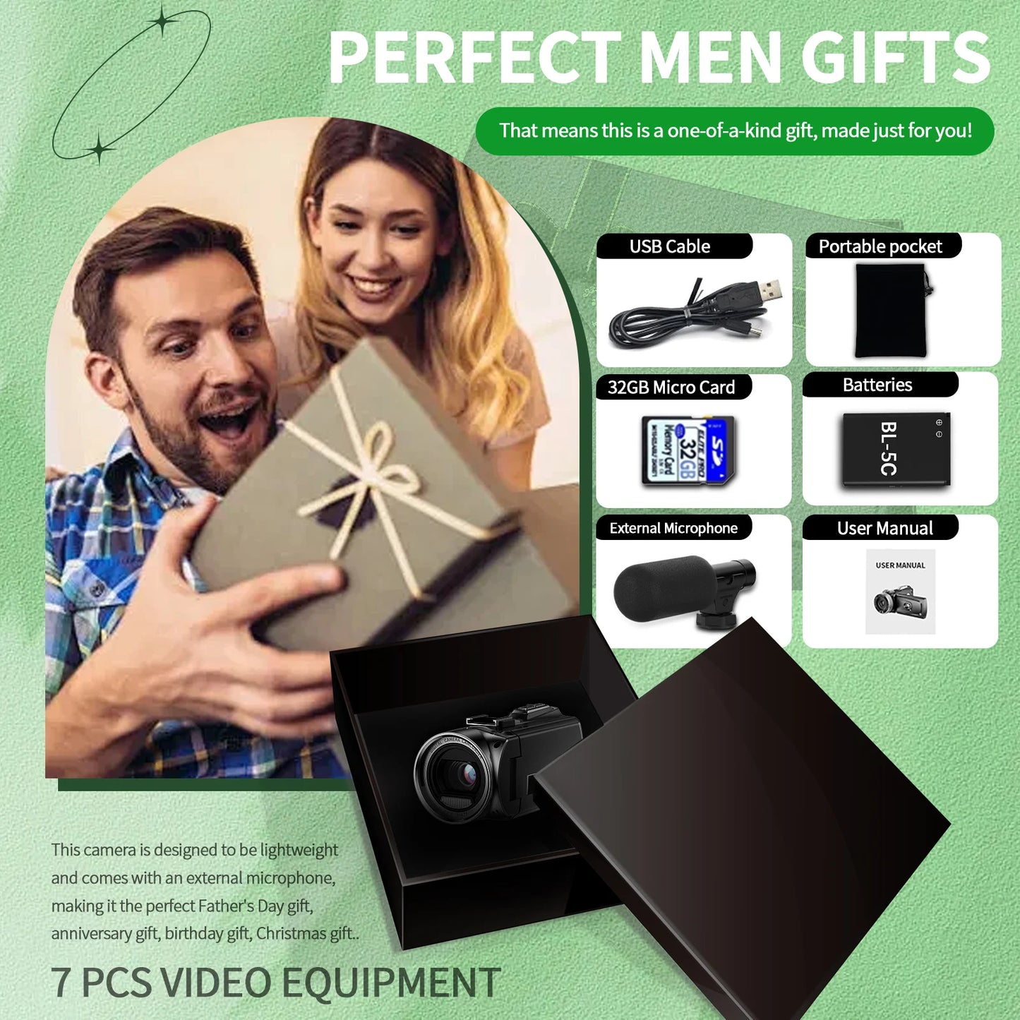 4K Handheld DV Camera 48MP For Vlog Recording