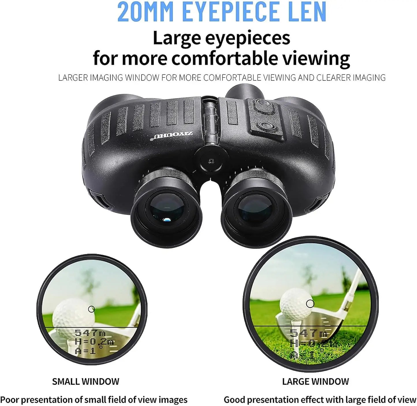GOYOJO Marine Binoculars With Rangefinder And Compass