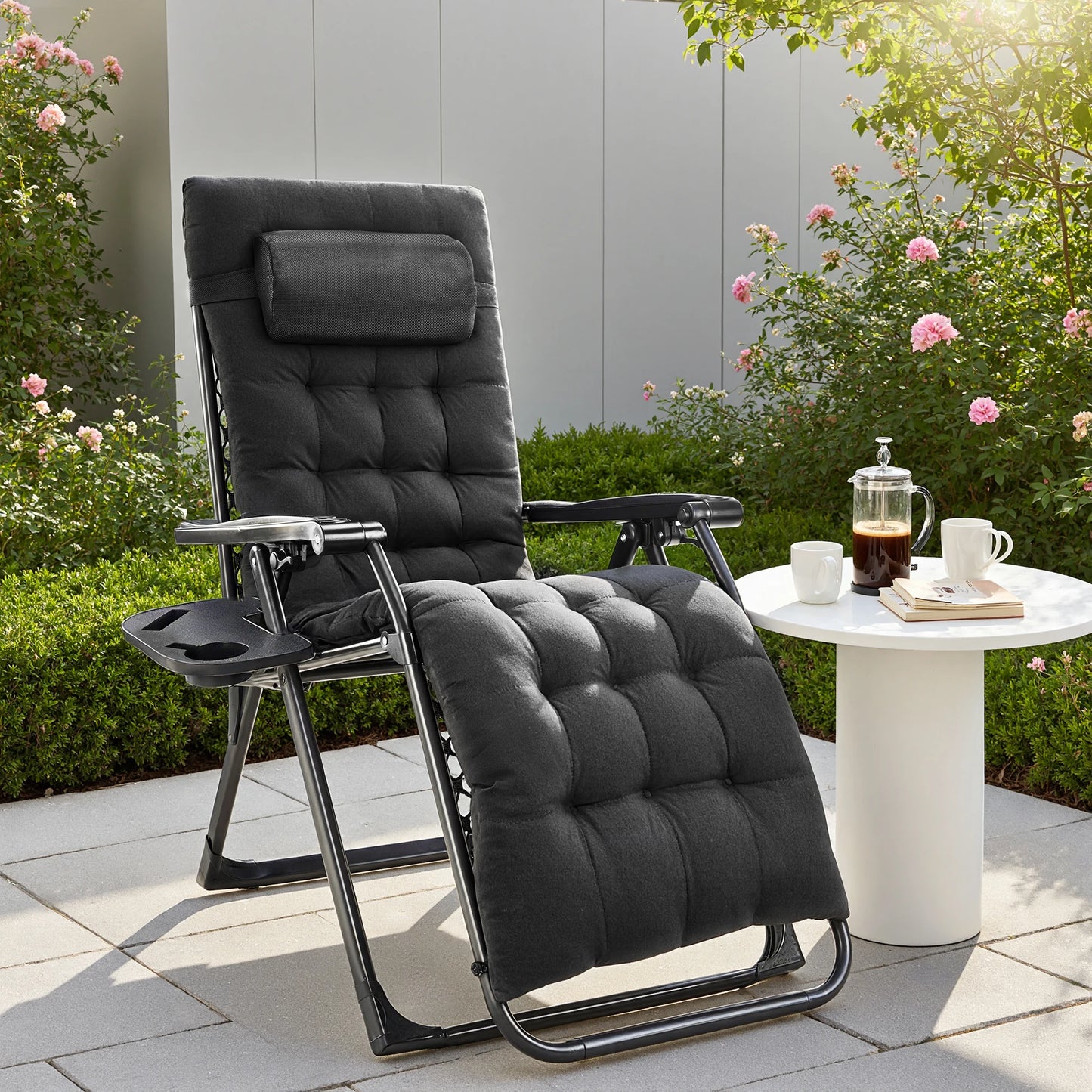 JHK Zero Gravity Portable Recliner Outdoor Lounge Chair