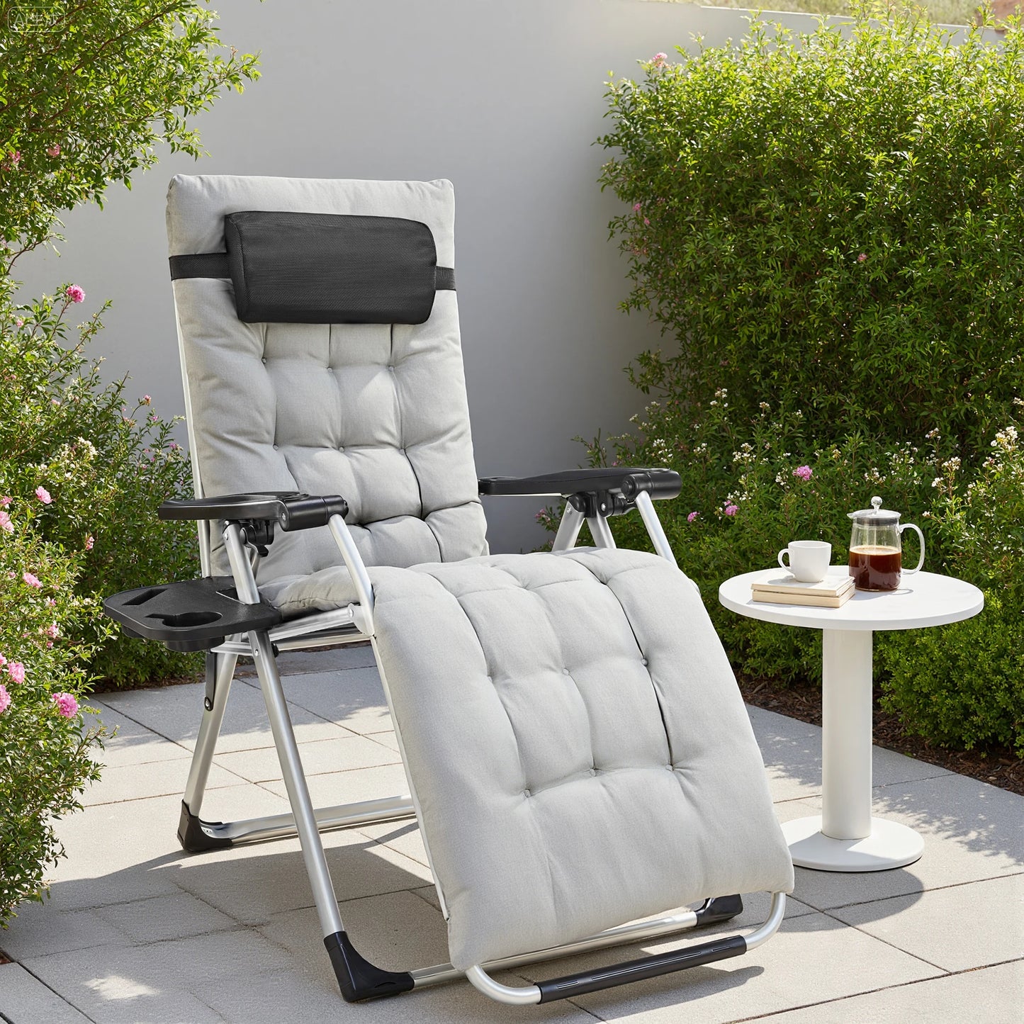 JHK Zero Gravity Portable Recliner Outdoor Lounge Chair