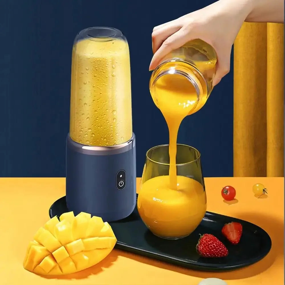 Portable Rechargeable Blender & Juicer Cup 380ml Personal Smoothie Maker Ice Crusher for Juice Travel