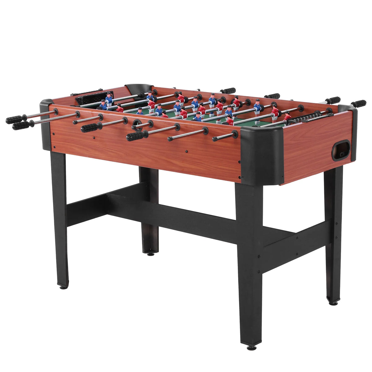 47 Inch Arcade Soccer Set with Score Keeper Indoor Foos Ball Table with Counterbalanced & Uniformed Men for Adults & Families