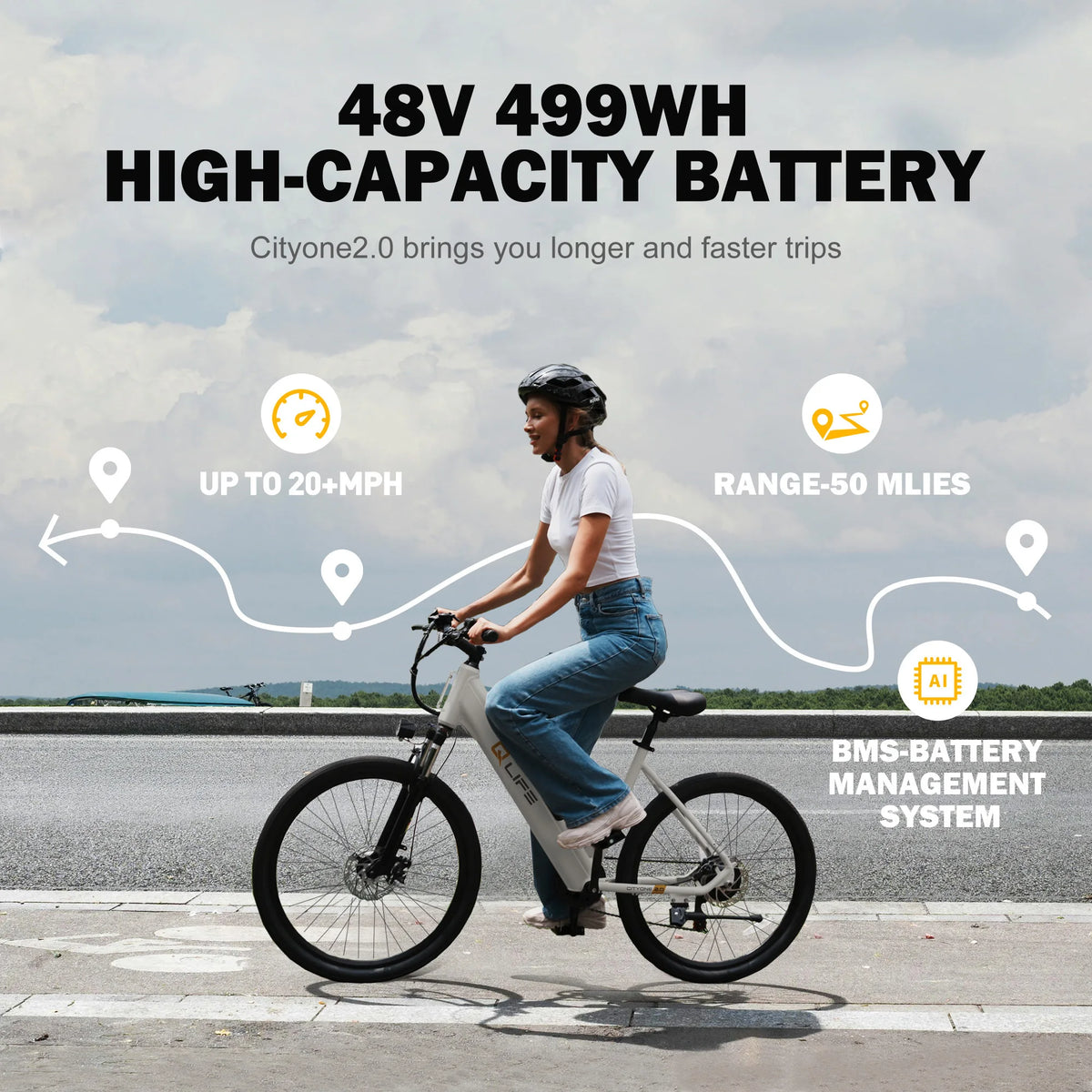 Qlife Cityone 2.0 Electric Bike For Adults