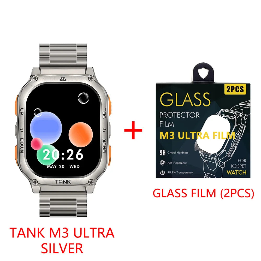 KOSPET Tank M3 Ultra AMOLED GPS Smartwatch For Men