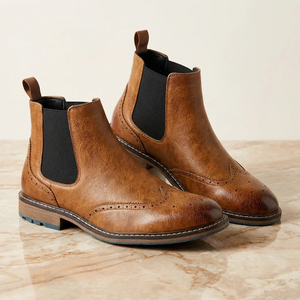 Chelsea Boots Men Brand 2026 Casual Comfortable Retro Fashion Chelsea Boots