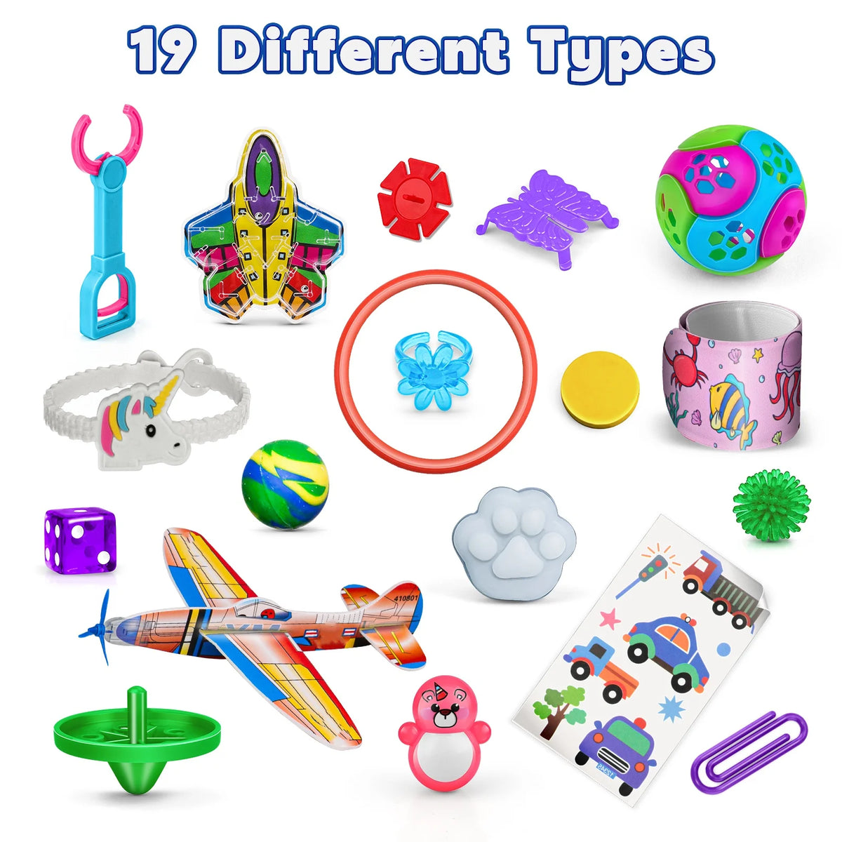 250pcs,Classroom Treasure Box Prizes Kids Birthday Party Favors Goody Bag Fillers Kid Carnival Prizes Box Toys Assortment Treasure Chest Toys Assorted Pinata Filler
