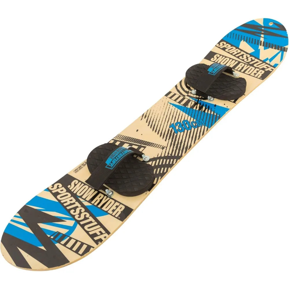 SportsStuff Wood Snowboards/Snow Sleds - Beginner Kids Winter Sports Accessories - 90cm-130cm Models