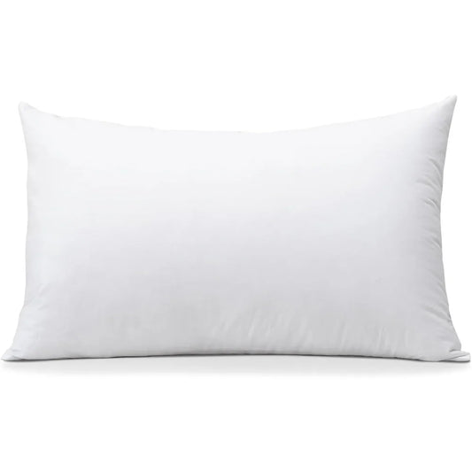 Soft Fluffy Plump Throw Pillow Insert Cushion Inner Stuffer Pad 12x20 Inches Decorative Pillow Form White Filling Home Decor